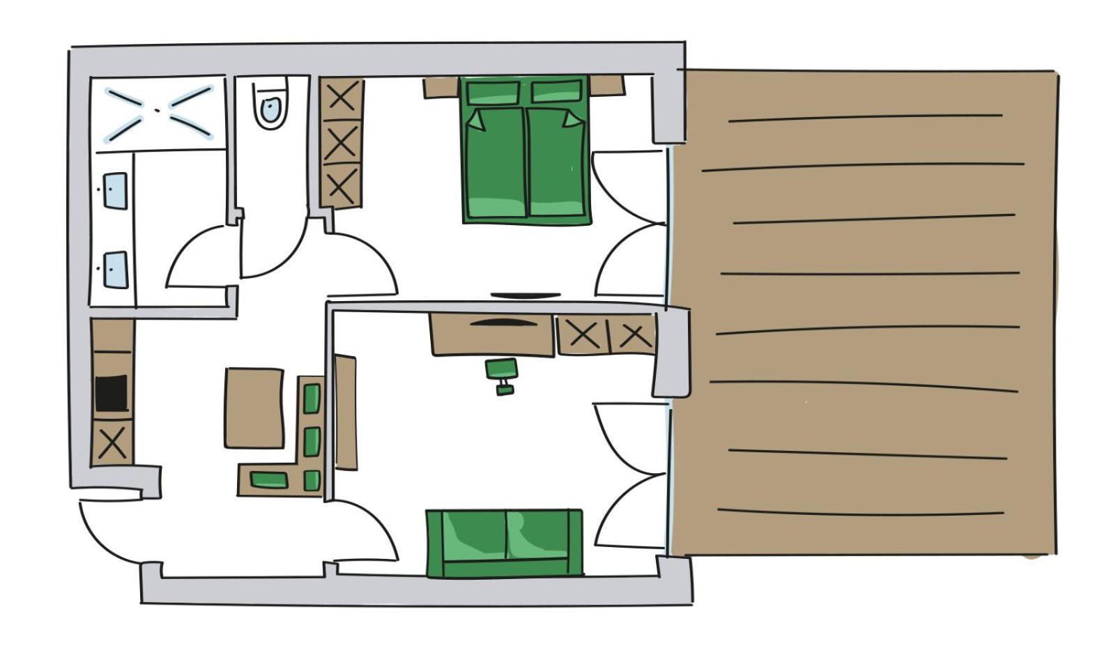 Das Glemm Hotel Saalbach-Hinterglemm Rum bild